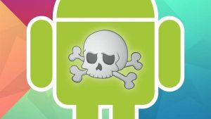 logo android scheletro virus