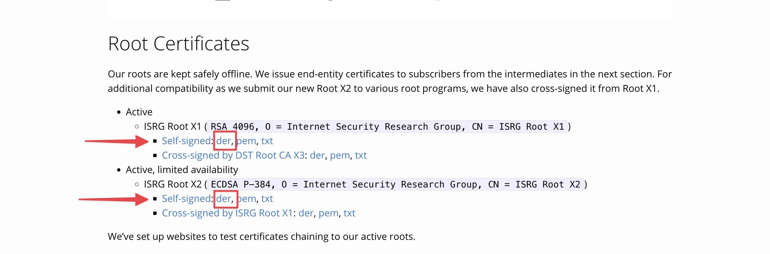 certificati sicuri siti web vecchi mac