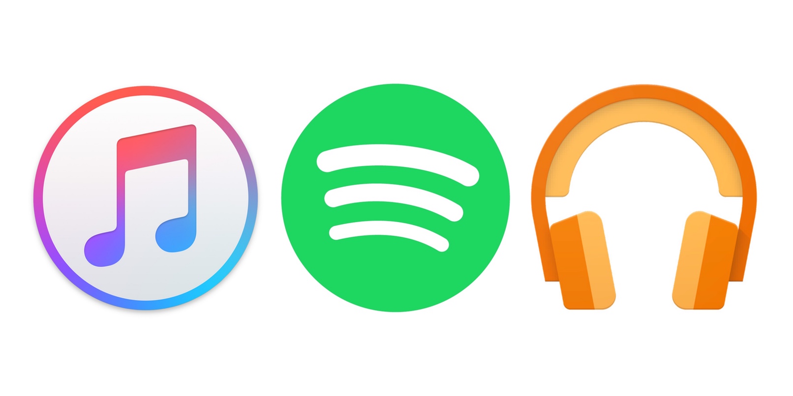 icona servizi musica streaming apple spotify google