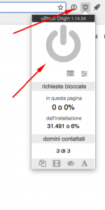disabilitare ublock sito singolo