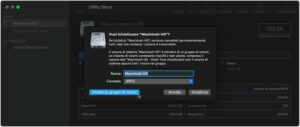 pannello utility disco formattare disco esterno mac