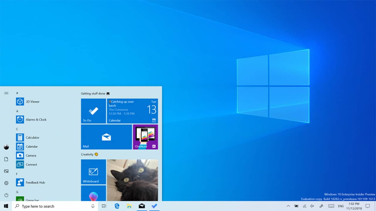 menu start windows 10